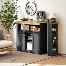 HOMCOM Ausziehbarer Bartisch