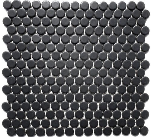 Mosaik fliese keramik schwarz - keramik,