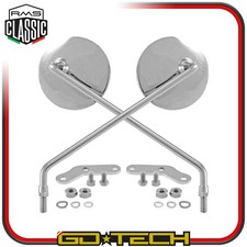 Paar Chromspiegel Vespa 50