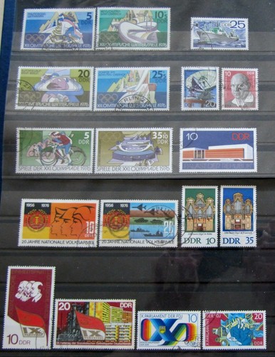 Ddr briefmarken 1975 - ddr, 1975/76