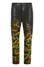 HIPSTER Lederhose schwarz