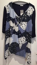 DAMENSHIRT 3/4-ARM PATCHWORK