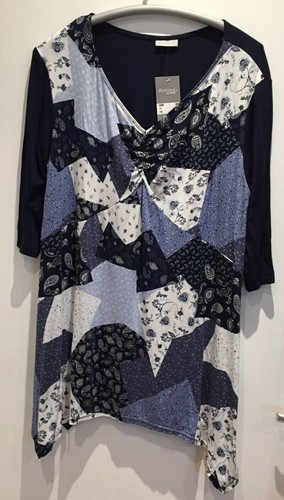 Damenshirt arm patchwork - damenshirt, 3/4-arm