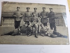 Militär Foto AK 1. WK 1915 Soldaten Gruppenbild , Postkarte ,versandt  , München
