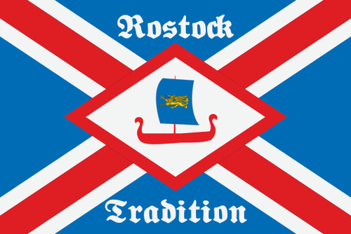 Fahne flagge rostock - flagge, tradition