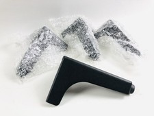 Ersatz Möbelfuß 4er Set Sockelfuß Mödelfüße Schrank 11cm hoch in schwarz