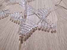 Glas Sterne Spiralen Anhänger Ornament Aufhängen Eis Winter Deko Fenster Schmuck