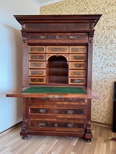 Sekretär Schreibtisch Gründerzeit ANTIK Nussbaum