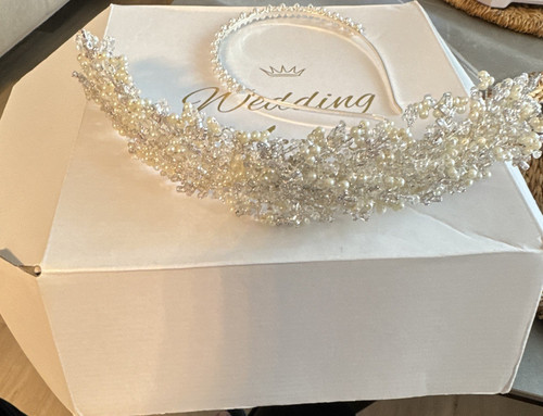 Wedding access diadem - diadem, silber