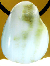 HEMIMORPHIT    Edelstein    Anhänger     TROMMELSTEIN     gebohrt    Nr.4