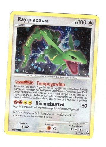 Pokemon karte rayquaza 56 - karte, lv.56