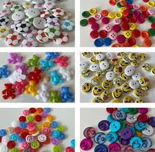 Bunte Lustige Holzknöpfe