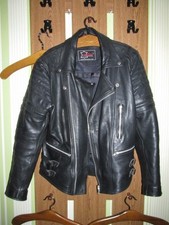 Retro Motorrad Lederjacke