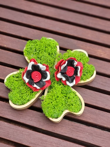 Handgemachte lederohrringe mit - handgemachte,