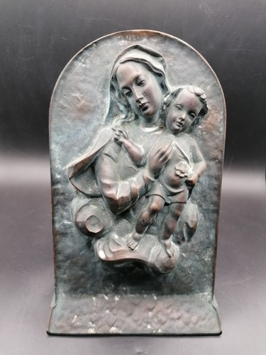 Relief aus bronze motiv maria - relief,
