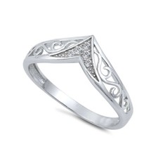 Filigraner Winkel Klar Rund