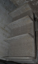 4x Hohlblockstufe grau Steintreppe Stufe Blockstufe Größe 20 x 50 x 89 cm