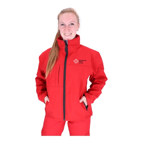Softshelljacke drk rot - rot, größe