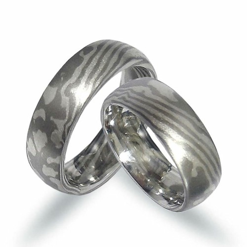 Mokume gane trauringe aus - trauringe,