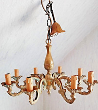 Fantastischer alter Messing Kronleuchter, 8 flammig aus Frankreich. (2)