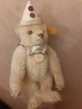 Steiff Bär Teddy Clown Teddybär  Stofftier ca. 16cm beweglich - turnt gerne 
