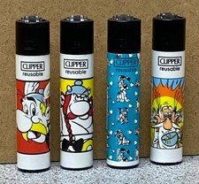 Clipper Classic Original Feuerzeug Serie "Asterix & Obelix" 4 Stück Feuerzeuge