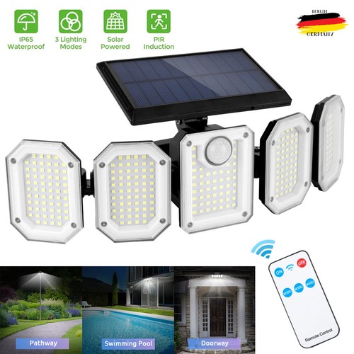 Solarleuchte fluter 300led mit - solarleuchte,
