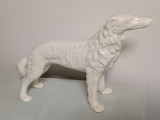 Feine Porzellan Figur Windhund Hund 26cm lang
