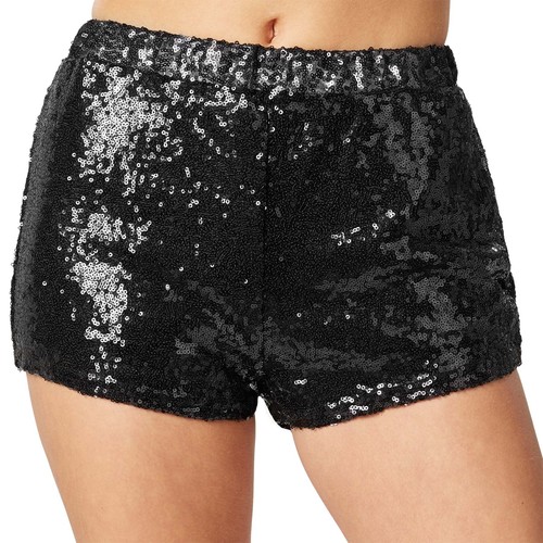 Damen pailletten hotpants - pailletten,