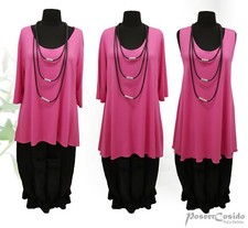 PoCo LAGENLOOK Basic Top Long Shirt Tunika 44 46 48 50 52 54 56 58 L-XL-XXL-XXXL