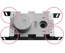 Techem Befestigung für Montageblock duo