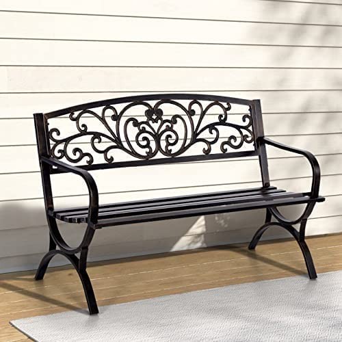 Gartenbank metall sitzer - gartenbank,