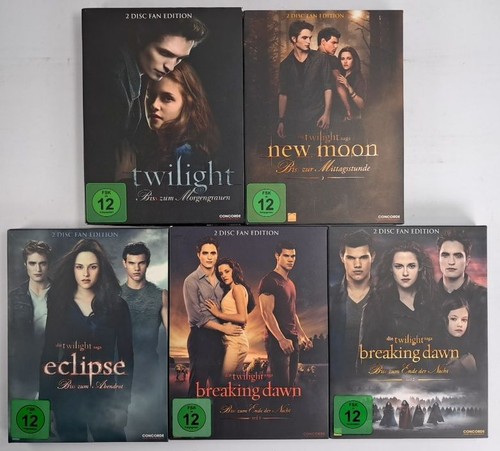 Dvd twilight new moon - twilight, 1-5,