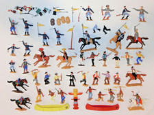 Vintage Timpo Toys Western  Figuren Sammlung  Indianer Cowboys Soldaten Set