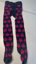 Dunkelblau/pinke "Eulen" Strumpfhose - Größe: 98/104 - Marke: TCM