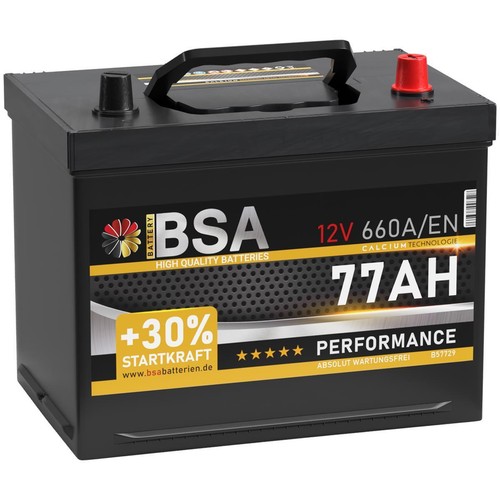 Asia autobatterie 77ah - autobatterie, 12v