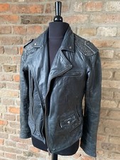 Biker Leder Jacke Winterfütterung Jagger & Evans, schwarz Gr. M/40