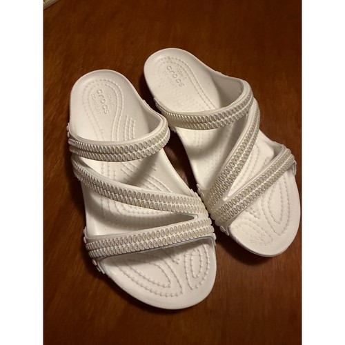 Crocs cleo white multi strap - cleo,