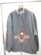 Bogner Fleecepullover grau mit orangenen Details Gr. XL