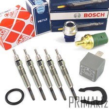 5x BOSCH Glühkerzen + FEBI
