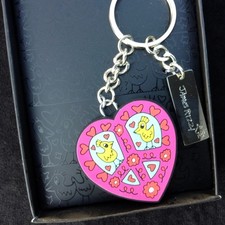 James Rizzi "PEACE AND LOVE" Schlüsselanhänger in hübscher Geschenkverpackung