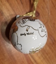 Rosenthal Andy Warhol Porzellan Kugel Weihnachtskugel Golden Angel ca 7,5 cm
