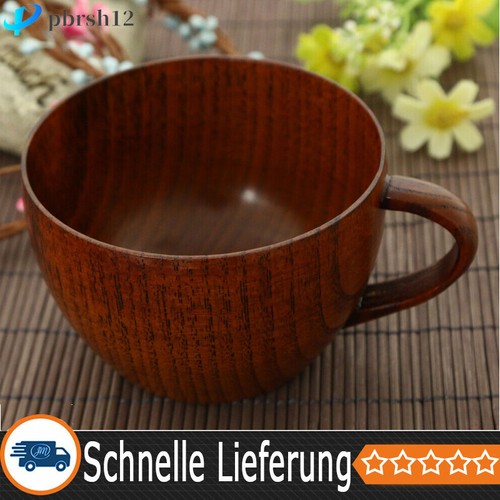 Holzbecher holz mit henkel - holz,