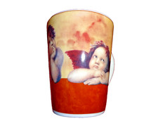 ENGEL PUTTEN Porzellan Kaffee TEE Tasse BECHER Kaffeebecher  REBICO Dekor 10cm