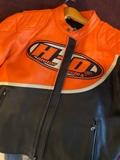 Harley Davidson Lederjacke Xl  Neuwertig Farbe: Orange - Schwarz