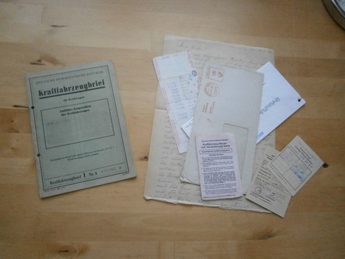 Ddr kfz brief - ddr, trabant