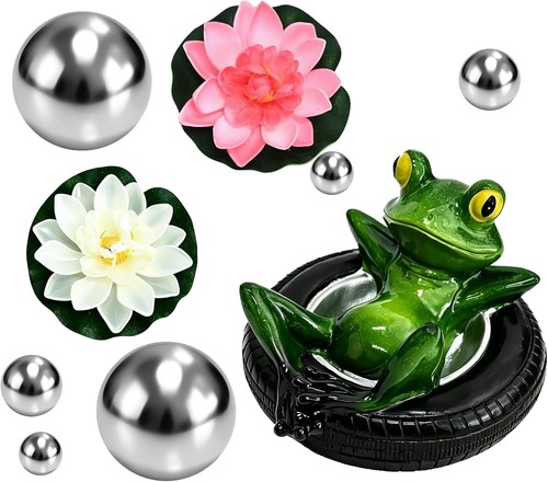Schwimmfrosch teichdeko resin - schwimmfrosch,