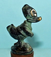 Alter Bronze Wien Zierkorken Donald Duck / Vienna Metalwork Bottle Stopper