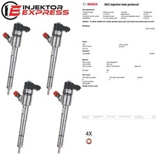 4x 0445110183 Fiat Doblo Opel Astra Lancia 1.3 JTD CDTI 55197124 0986435102