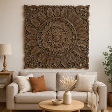 Suar Holz Schnitzerei Mandala